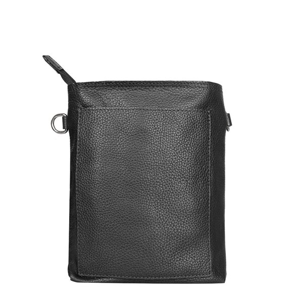 Leather Black Crossbody Shoulder Bag for Men & Women –Sling Bag for Daily Use - Picture 9 of 10